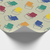 Summertime  Folding Lawn Chairs pattered Cadeaupapier (Hoek)