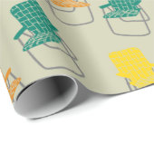 Summertime  Folding Lawn Chairs pattered Cadeaupapier (Rol Hoek)