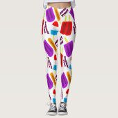 Summertime Frozen Treat Bar Patroon Leggings (Voorkant)