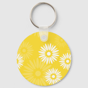 Summertime gele bloemen Sleutelhanger