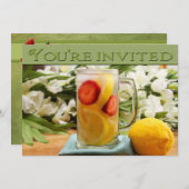 SUMMERTIME INVITATIE - MULTIDOEL - LEMONADE KAART (Voorkant / Achterkant)