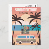 Summertime is reistijd briefkaart (Voorkant / Achterkant)