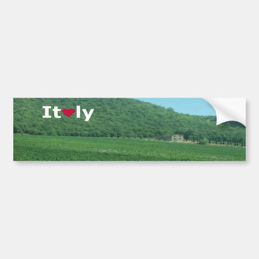 Summertime Italiaanse Bumpersticker voor plattelan (Voorkant)