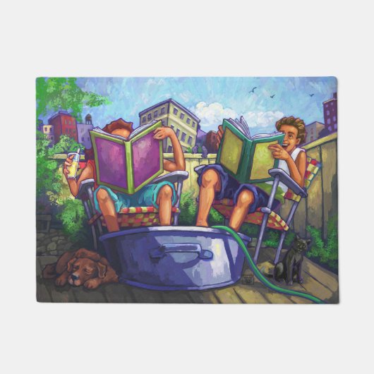 Summertime leeskunst deurmat (Voorkant)