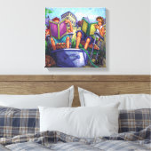 Summertime lezen canvas afdruk (Insitu (Slaapkamer))