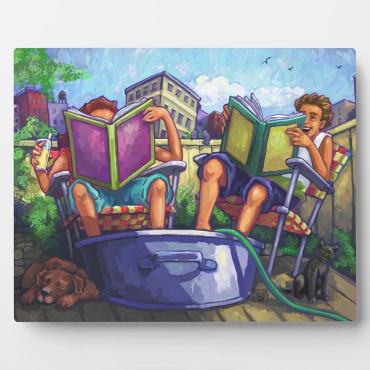 Summertime lezen fotoplaat (Voorkant)