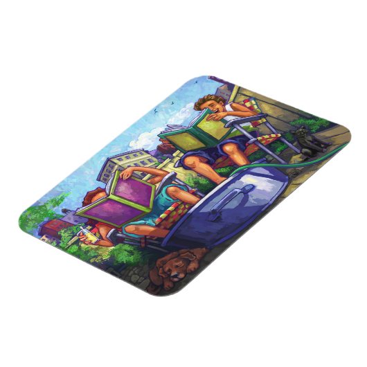 Summertime lezen magneet (Linkerzijde)