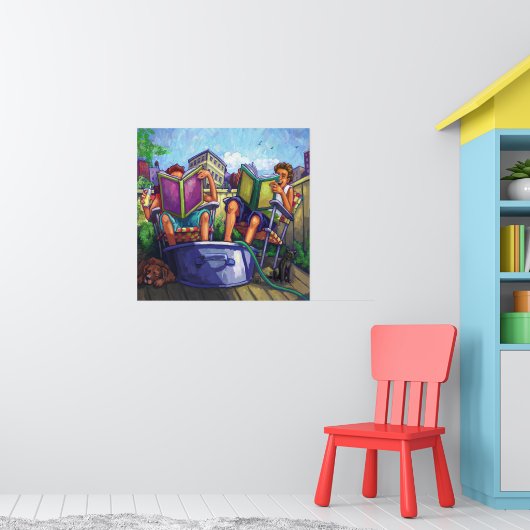 Summertime lezen poster (Kinderkamer 1)