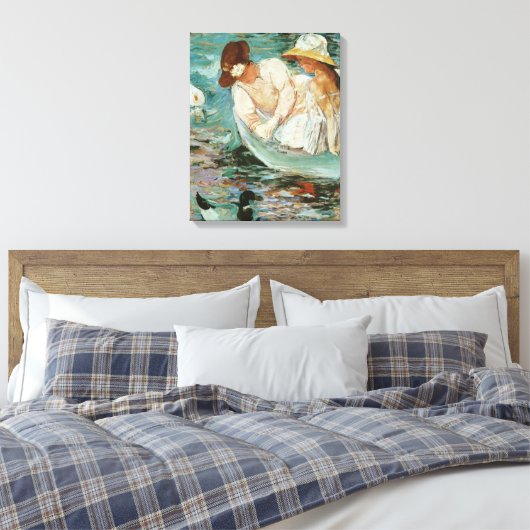 Summertime | Mary Cassatt Canvas Afdruk (Insitu (Slaapkamer))