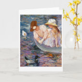 Summertime, Mary Cassatt Kaart (Gele Bloem)