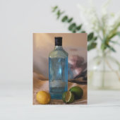 "Summertime", nog steeds leven met flesje en citru Briefkaart (Staand voorkant)
