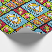 Summertime-oppakpapier, 30 x 6 inch cadeaupapier (Hoek)