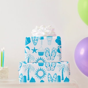 Summertime-pictogrammen Cadeaupapier