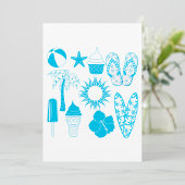 Summertime-pictogrammen Kaart