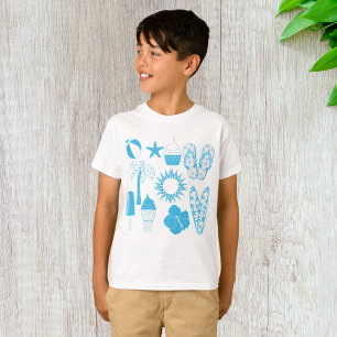 Summertime-pictogrammen T-shirt
