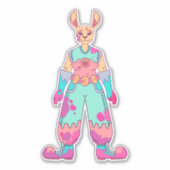 Summertime Rabbit Sticker (Voorkant)