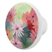 Summertime roze en groene keramische knop (Rechts)