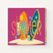 Summertime State of Mind Schattige spiraal Notitie Notitieboek (Achterkant)