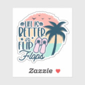 Summertime, strandvibes, vacature quote sticker (Vel)