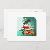 Summertime Surfing. Briefkaart (Voorkant / Achterkant)