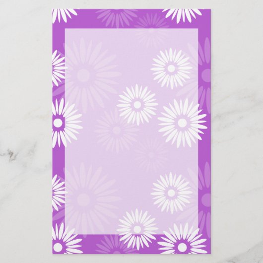 Summertime Violet Stationery Briefpapier (Voorkant)