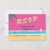 Summertime Wedding RSVP Kaartje (Achterkant)