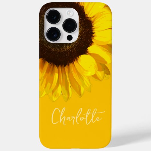 Summertime Yellow Sunflower  naam Case-Mate iPhone Case (Achterkant)