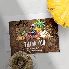 Summerween Birthday Party Summer and Halloween Bedankkaart