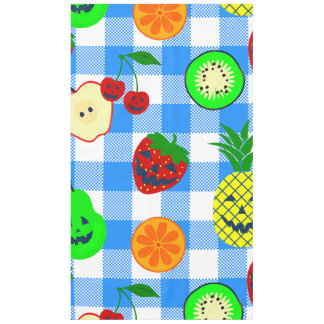 summerween blauwe halloween jack o'lantern fruit tafelkleed