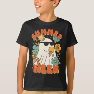 Summerween Ghost Ice Cream Schattige Funny Hallowe T-shirt