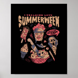 Summerween - Grappige Goth Horror Films Halloween Poster