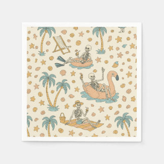 Summerween Party Skeleton Napkins Servet