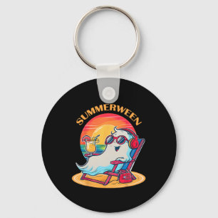 Summerween Schattige Spooky Zomer Geest Halloween Sleutelhanger