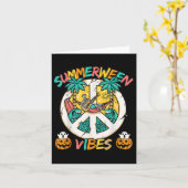 Summerween Skeleton Chill Out op het strand met Su Kaart (Gele Bloem)