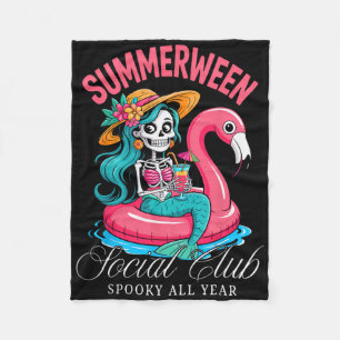 Summerween Social Club Griezelig Hele Jaar Skelet Fleece Deken