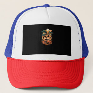 Summerween Vibes Spooky Zomerpompoen Trucker Pet
