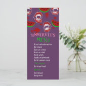 Summerween Watermeloen Feest Spoken Vampire Menu (Staand voorkant)