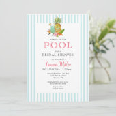 Summery Boissons tropicales douche Invitation (Debout devant)