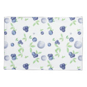 Summery Fresh Waterverf Blueberry Kussensloop (Achterkant)