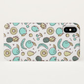 Summery Line Trekking van het fruitpatroon Case-Mate iPhone Case (Achterkant (horizontaal))