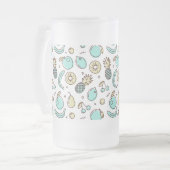 Summery Line Trekking van het fruitpatroon Matglas Bierpul (Voorkant links)