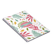 Summery Scattered Leaf Pattern ID387 Notitieboek (Rechterzijde)