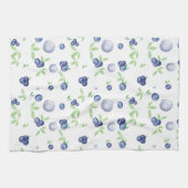Summery Waterverf Blueberry Theedoek (Horizontaal)