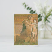 Summiere Chiron instrueert jong Achilles centrum Briefkaart (Staand voorkant)