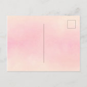 Summiere floralen koraalperappel briefkaart (Achterkant)