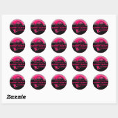Summit Comté Colorado stickers de snowboard rose (Feuille)