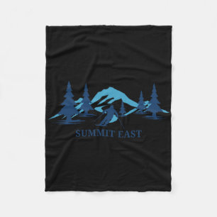 Summit East Washington Ski Resort Skiër Fleece Deken