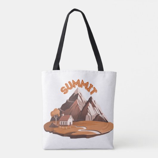 Summit Mountain Adventure Nature Lover Drawstring Draagtas (Achterkant)