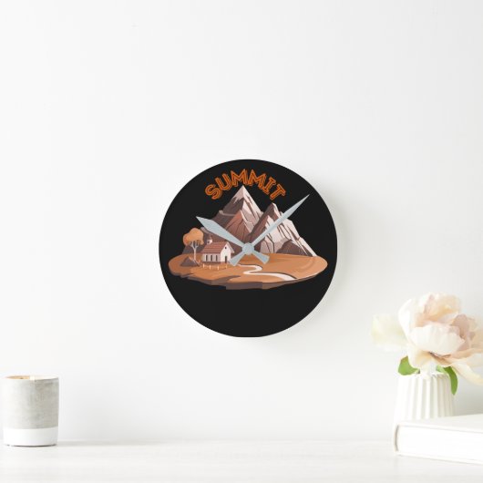 ​Summit Mountain Adventure Round Wall Clock Ronde Klok (Huis)