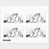 Summit of Love Sticker - Zwart-wit (Vel)